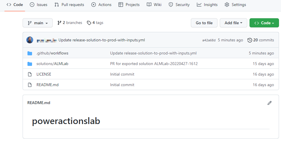 Naviger til forgrening.