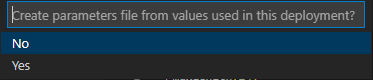 Screenshot von Parameterdatei erstellen.