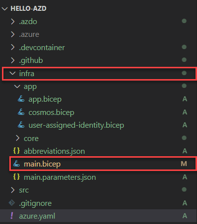 Screenshot der Bereitstellungsphase von azd up.