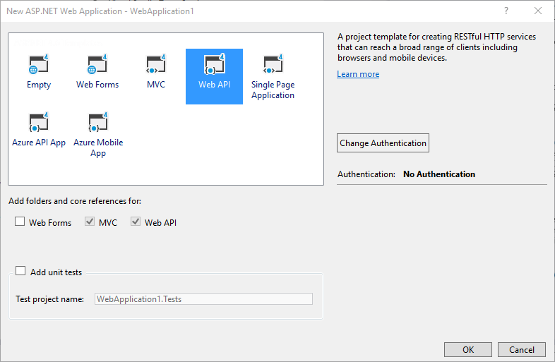 Bild der ausgewählten Web-API