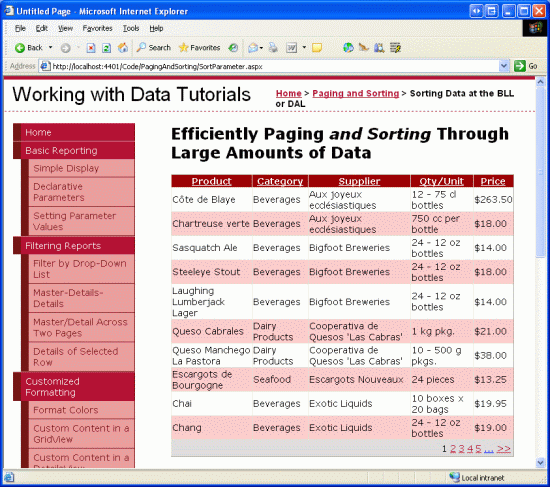 Die Ergebnisse können jetzt nach Lieferanten sortiert werden.
