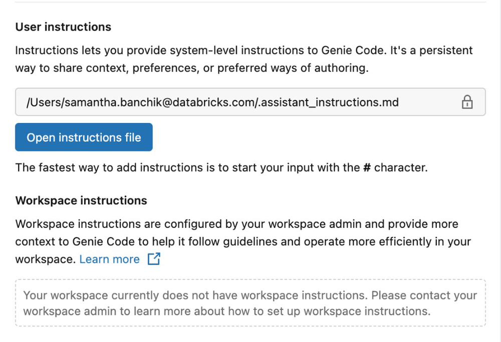 Fügen Sie Assistentenanweisungen hinzu.