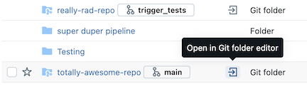 Git-Ordner-Editor öffnen