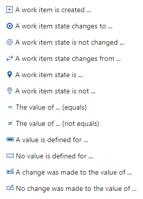 Bedingungen, Workitem wird erzeugt