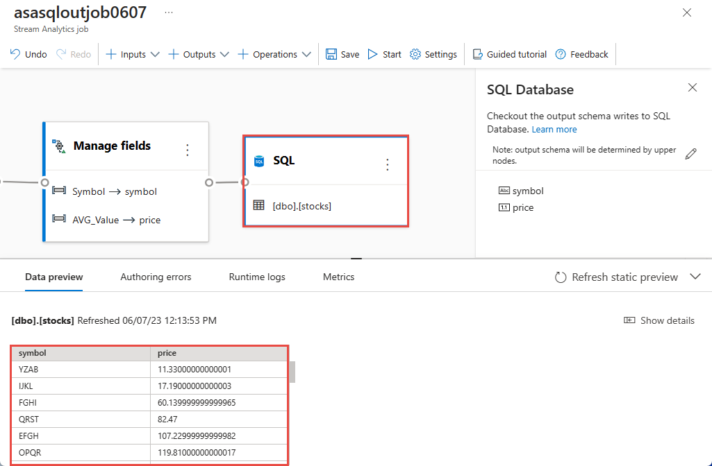 Screenshot: Option „Statische Vorschau abrufen/Statische Vorschau aktualisieren“