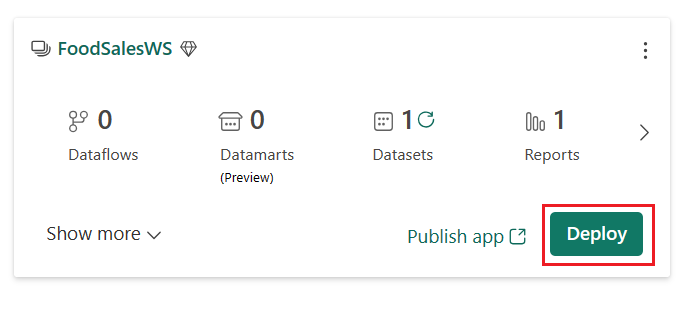Screenshot: Benutzeroberfläche mit „In Testphase bereitstellen“.