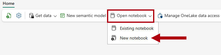 Screenshot: Option „Neues Notebook“ im Menüband.