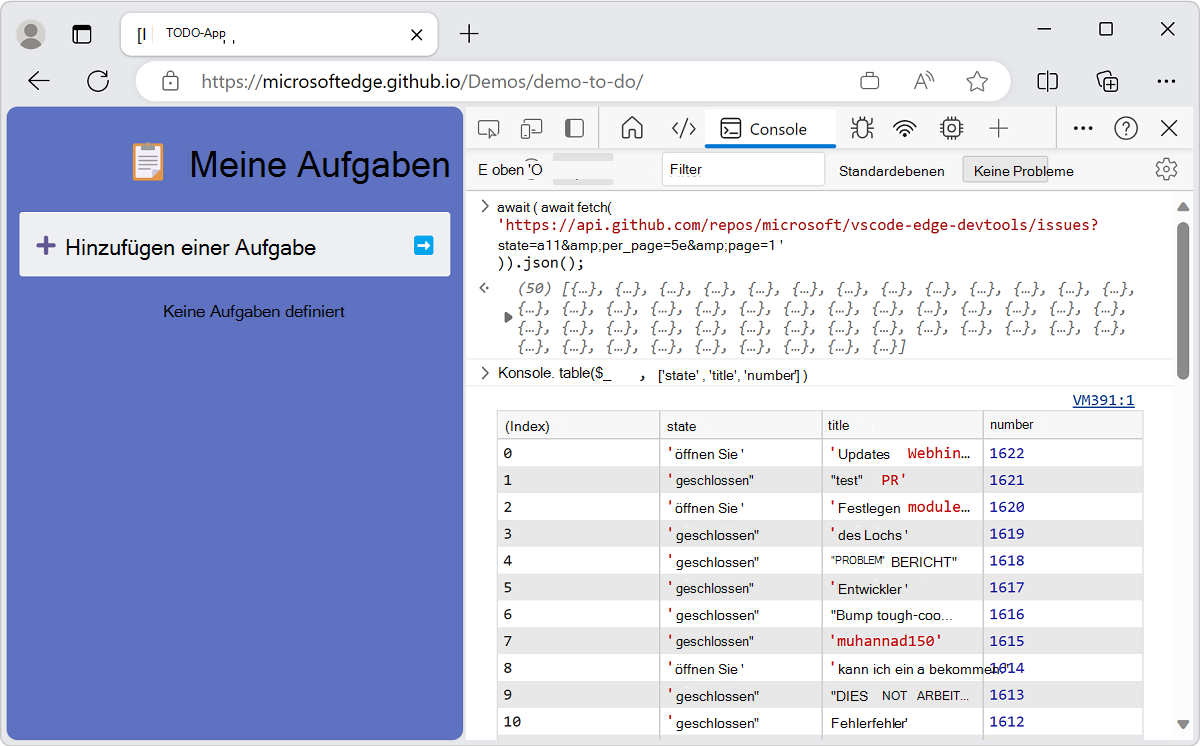 Anzeigen des letzten Ergebnisses in einem lesbaren Format mithilfe von 