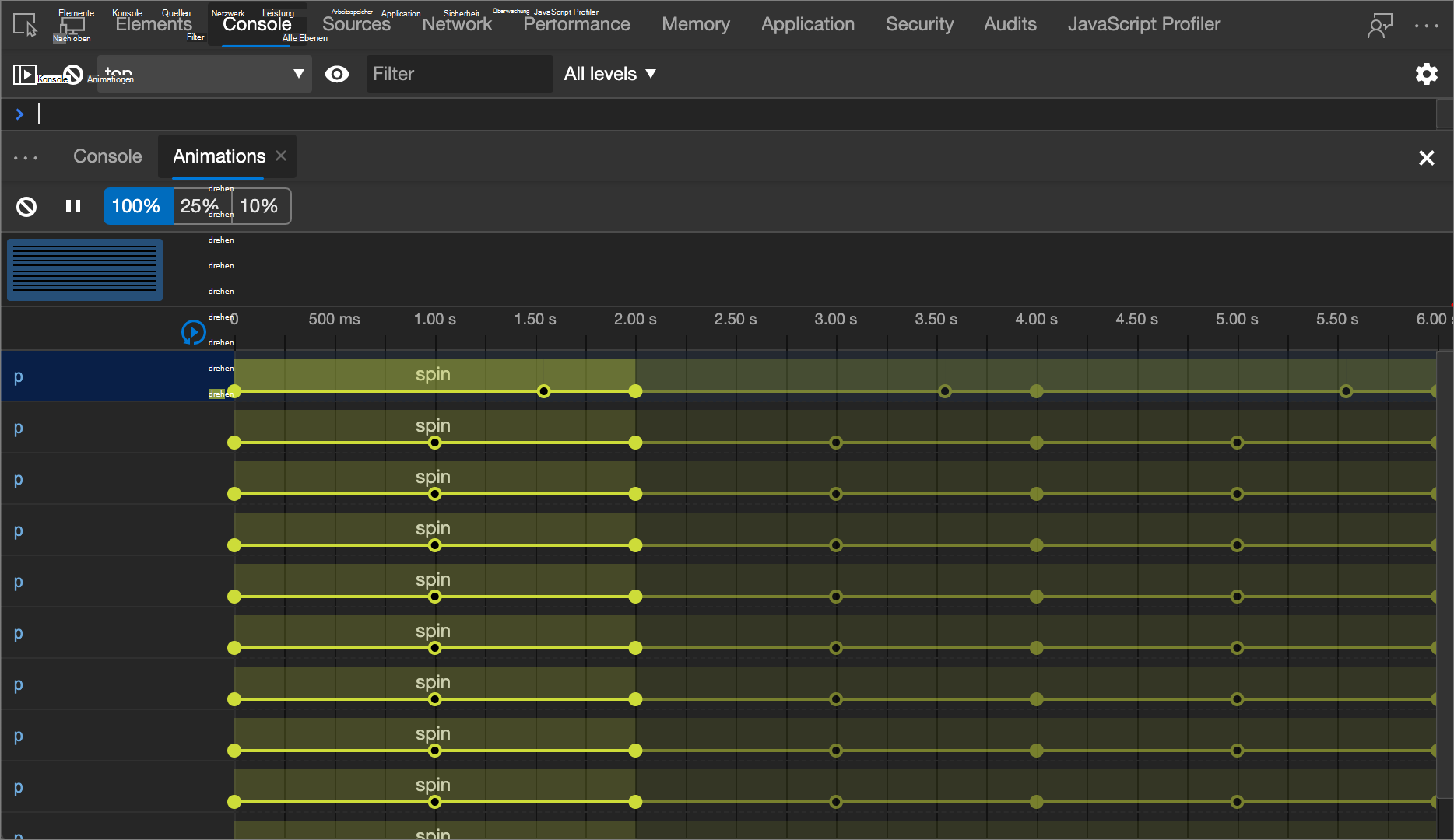 Geänderter Keyframe