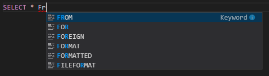Spark & Hive Tools für Visual Studio Code IntelliSense-Objekttypen