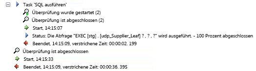 Endstatus aus dem Statusfenster