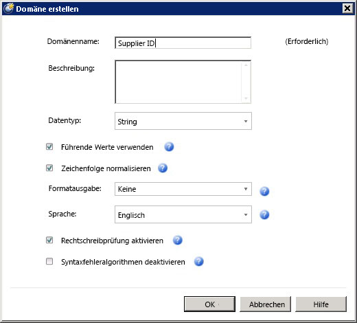 Domäne erstellen (Dialogfeld)