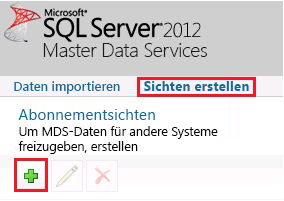 Neue Abonnementsicht hinzufügen (Schaltfläche)