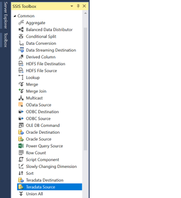 Erstellen Sie einen Screenshot von der Teradata-Komponente.