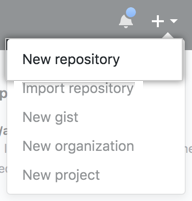 Screenshot der neuen Repository-Erstellung.