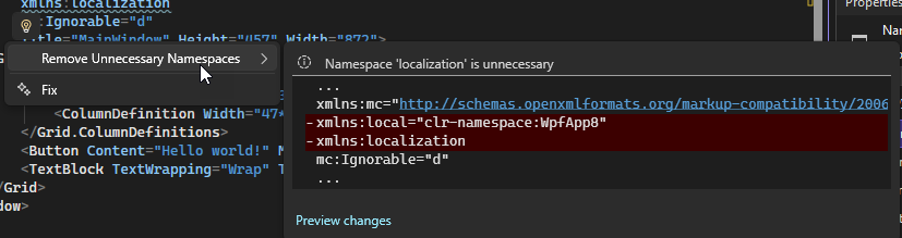 Screenshot der Option 
