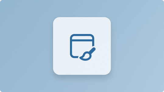 Windows Symbol für App-Designtools und -ressourcen