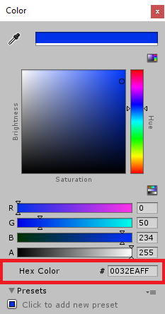 Aktualisieren Sie die Farbe auf Blau.