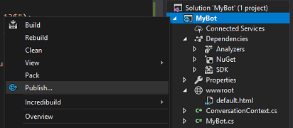 Screenshot: Dropdownmenü 