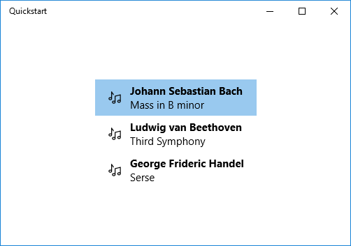 Bindung einer Listenansicht 3