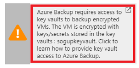 Screenshot that shows the access warning.