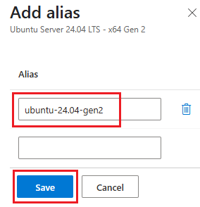 Screenshot that shows the Alias pane.