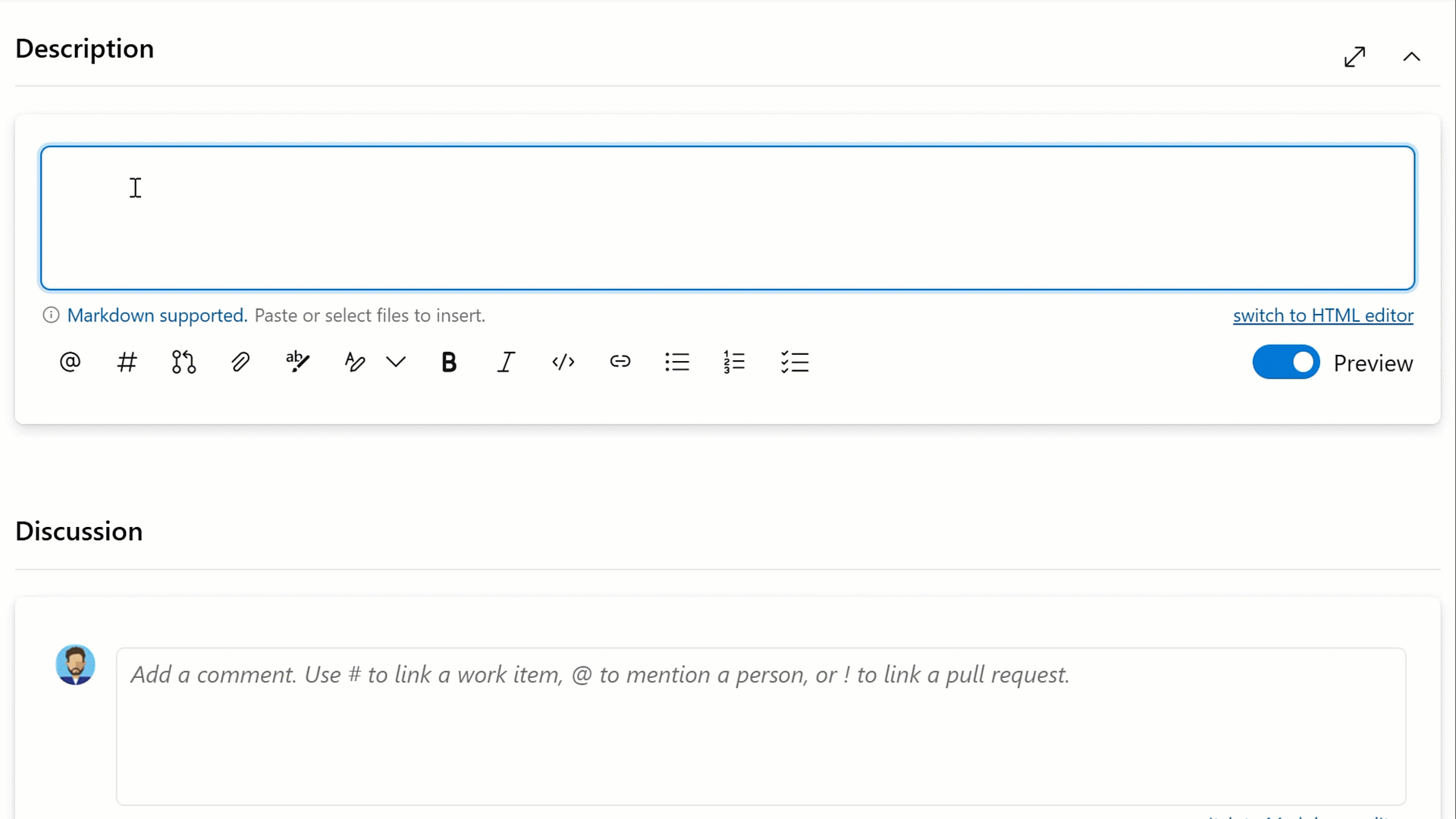 Gif to demo checklist support in work item. Gif to demo checklist support in work item.