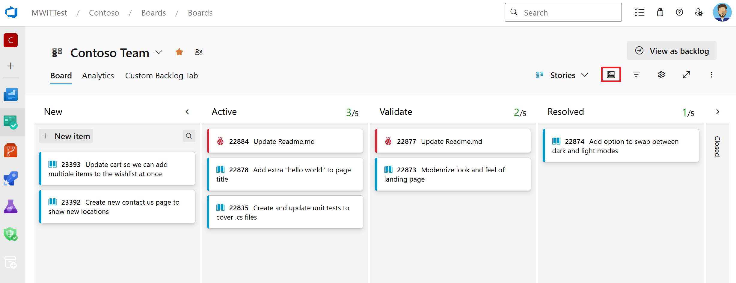 Screenshot of condensed views. Screenshot of condensed views.