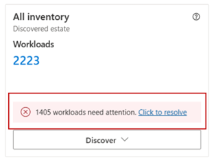 Screenshot of Action Center alerts and notifications.