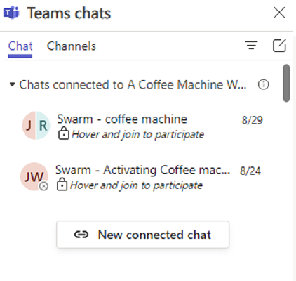 Display of text that says to hover over it to join a chat Text that says to hover over it to join the chat.