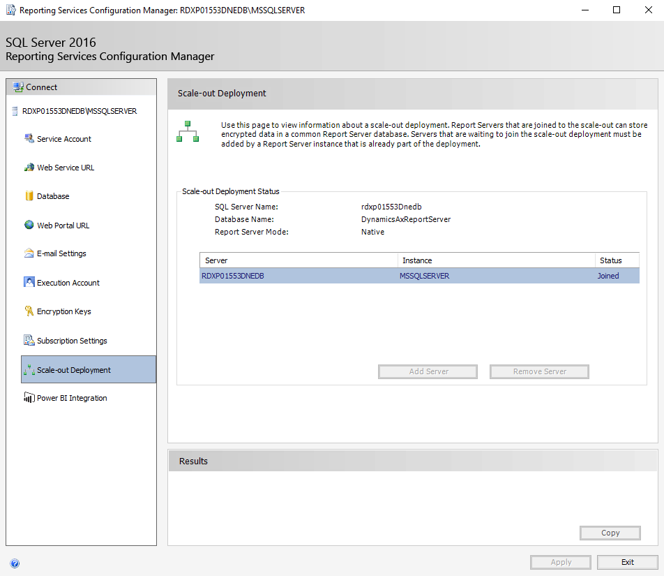 scale-out deployment tab.