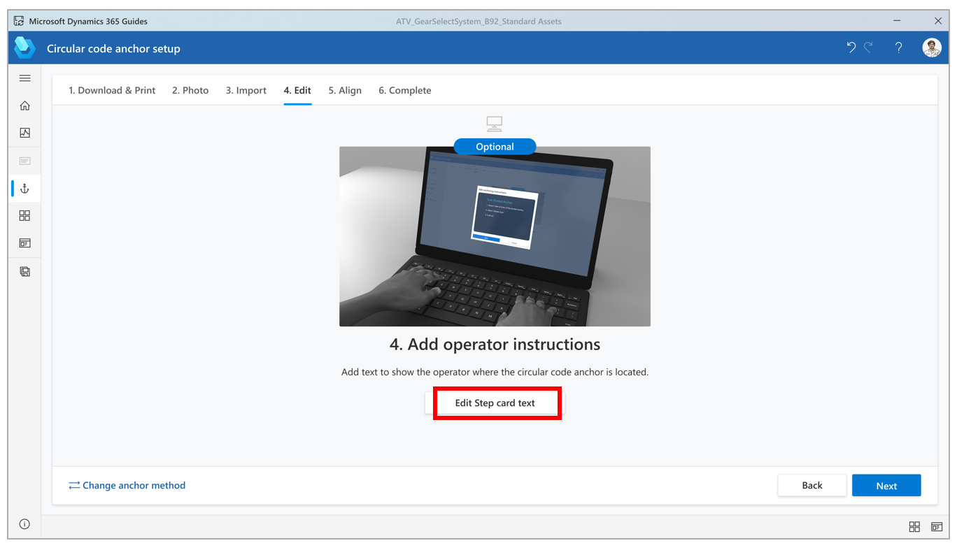 Edit Step card text button Edit Step card text button.