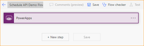 Screenshot of adding a new step.