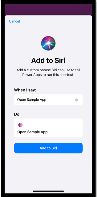 Select Add to Siri Select Add to Siri.