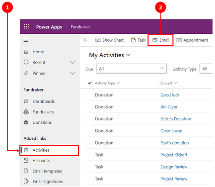 Compose an email Compose an email.