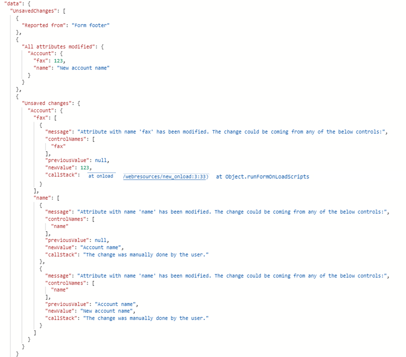 Unsaved changes error Unsaved changes error