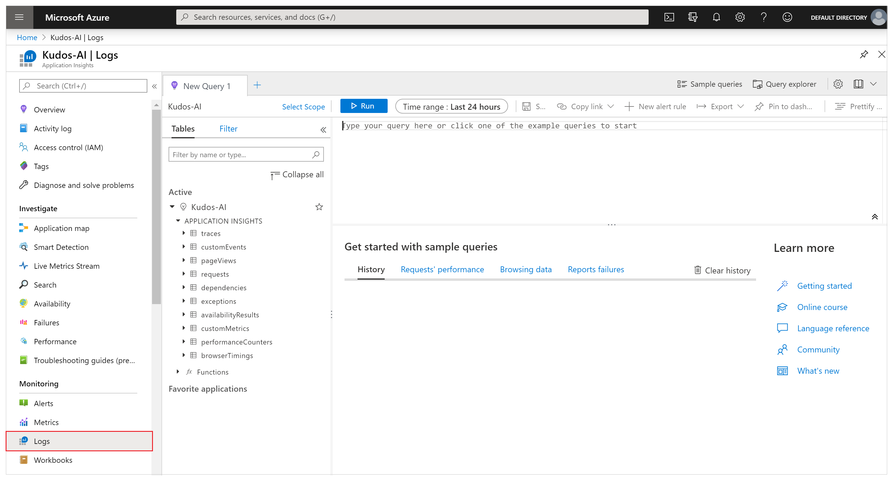 Select Logs Select Logs.
