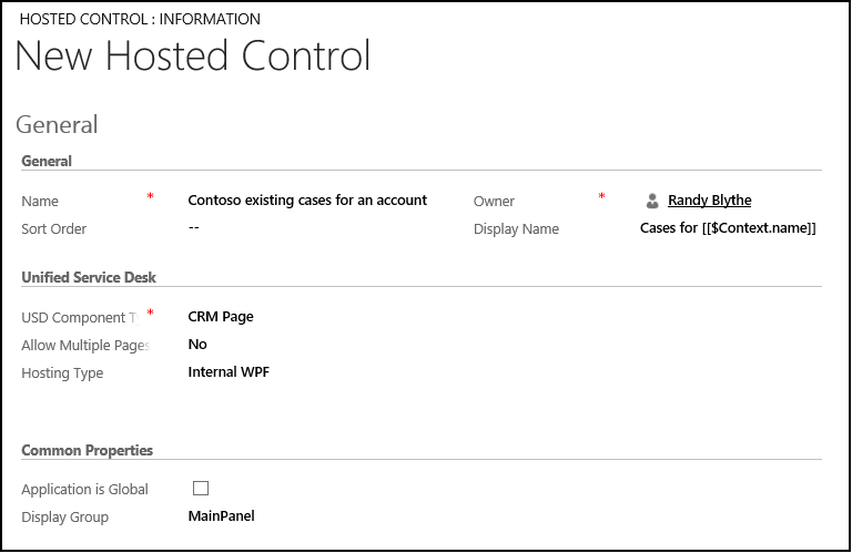 Create a CRM Page hosted control for existing account cases Create a CRM Page hosted control for existing account cases.