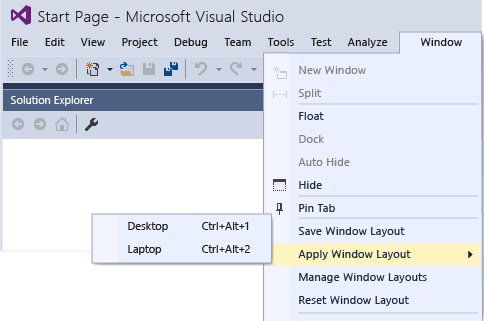 VS2015_CustomLayout Visual Studio Custom Layout menu item
