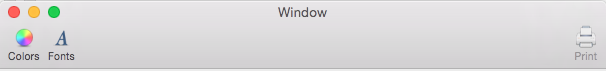 A toolbar with small icons A toolbar with small icons