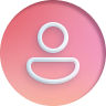 Red-pink gradient user icon representing AI agent