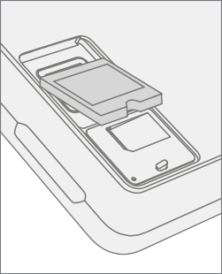 Screenshot that shows inserting the customer’s original rSSD into the new device at 15 degrees.