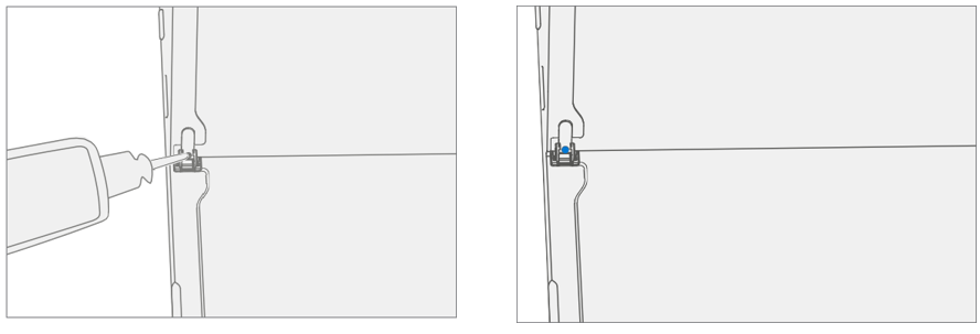 Screenshot that shows applying a single drop of Loctite 243 thread locker to each screw boss.