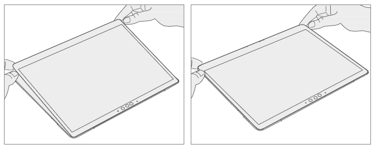 Screenshot that shows lowering aligned TDM onto IBC after removing PSA liners toe-in first.