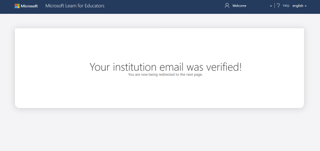 email is verified