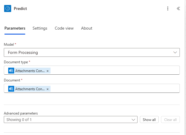 Screenshot of the flow with the Save button highlighted.