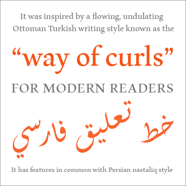 Aldhabi font info poster 2