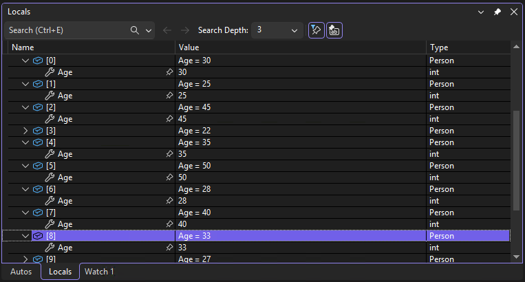 Screenshot of Filter favorite properties.