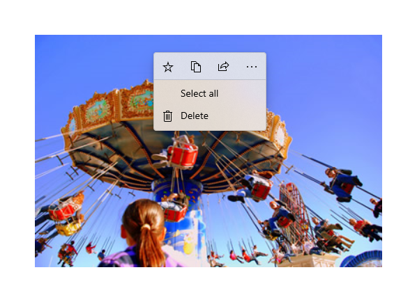 Expanded Command bar