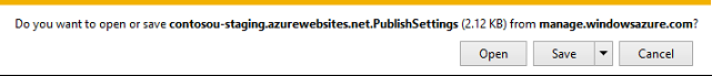 guardar el archivo .publishsettings